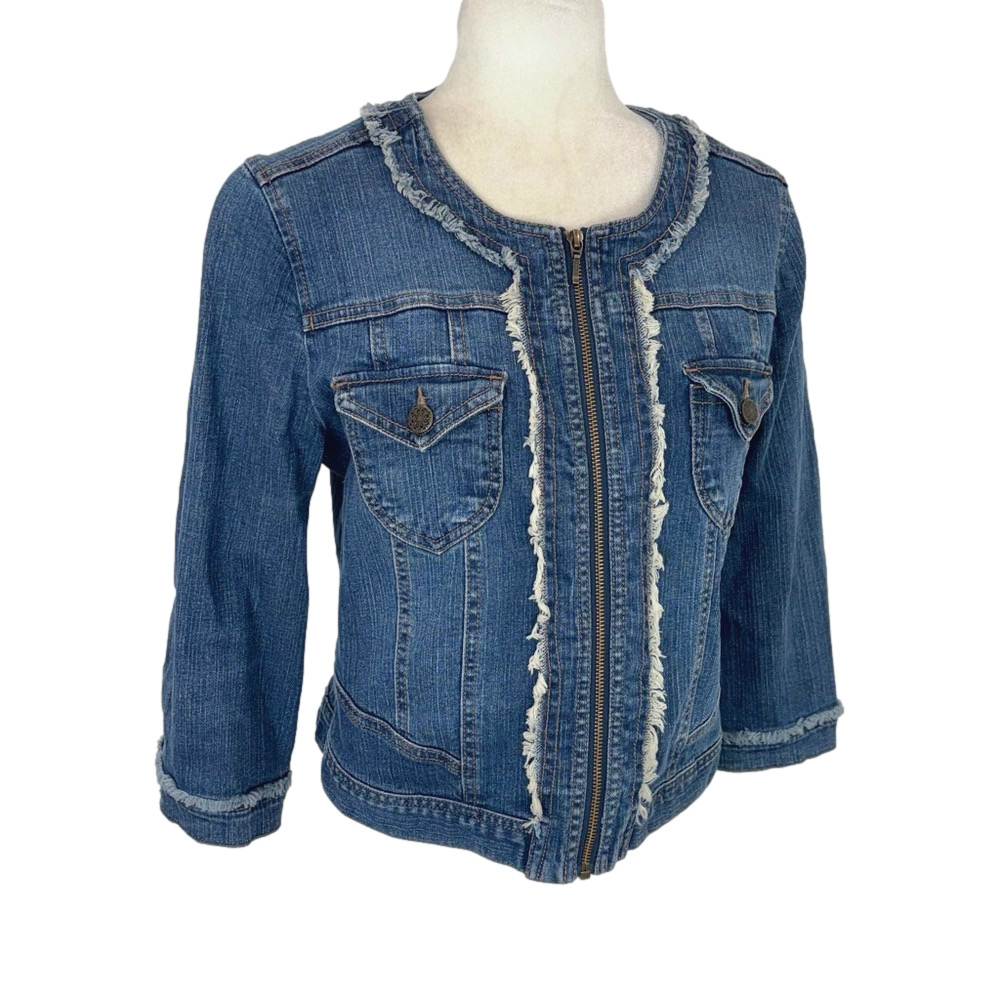 Style & Co stretchy denim jacket
